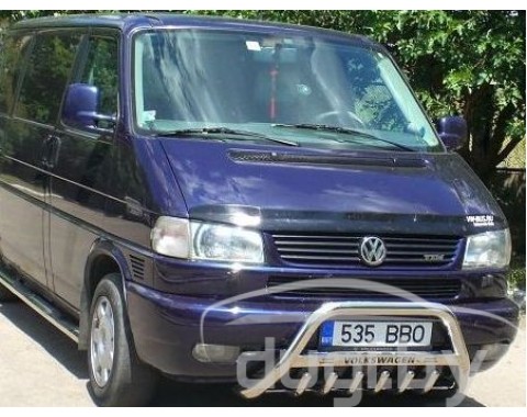 Передняя защита кенгурятник с надписью ''VOLKSWAGEN'' для Multivan T4